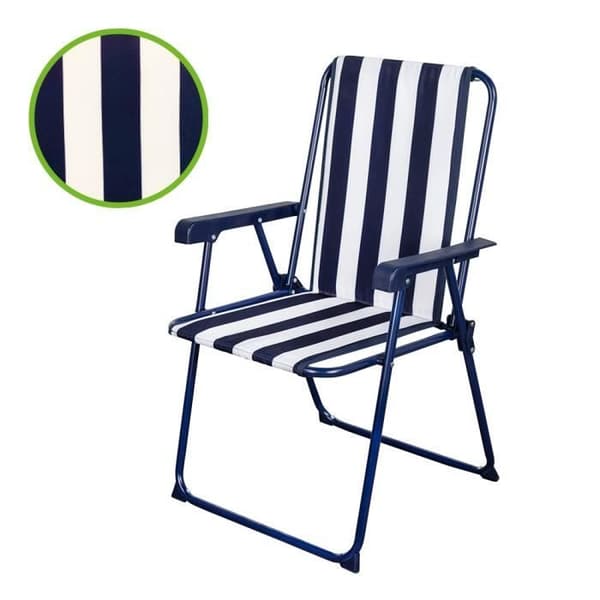 Aktive Garden Sailor Stripes Hopfällbar Trädgårdsstol - Blå