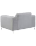 Pikkukuva 7 / 11: Nojatuoli harmaa polyesterikangas 105 x 67 x 84 cm metallijalat ulkokäyttöön 2 kpl moderni tyyli