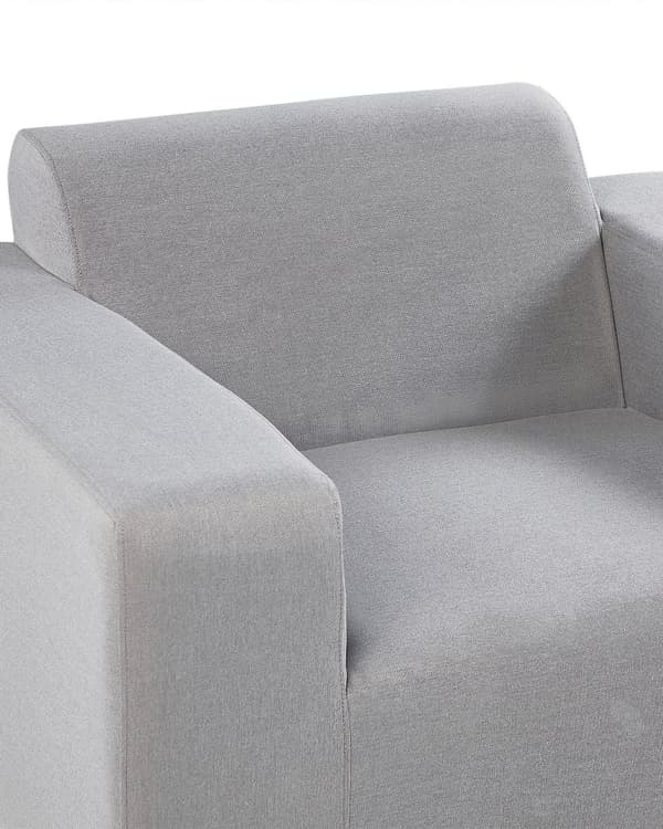 Nojatuoli harmaa polyesterikangas 105 x 67 x 84 cm metallijalat ulkokäyttöön 2 kpl moderni tyyli