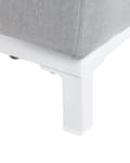 Pikkukuva 9 / 11: Nojatuoli harmaa polyesterikangas 105 x 67 x 84 cm metallijalat ulkokäyttöön 2 kpl moderni tyyli