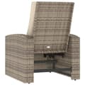Miniatyrbild 5 av 10: vidaXL Reclinerstol for trädgården med dynor ljusbrun konstrotting