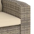 Miniatyrbillede 7 af 10: vidaXL positionsstol med hynder polyrattan lysebrun