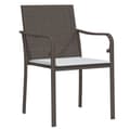 Miniatyrbillede 3 af 9: vidaXL havestole med hynder 2 stk. 56x59x84 cm polyrattan brun