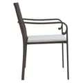 Miniatyrbillede 5 af 9: vidaXL havestole med hynder 2 stk. 56x59x84 cm polyrattan brun