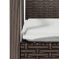Miniatyrbillede 7 af 9: vidaXL havestole med hynder 6 stk. 56,5x57x83 cm polyrattan brun