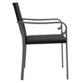 Miniatyrbillede 5 af 9: vidaXL havestole med hynder 6 stk. 56x59x84 cm polyrattan sort