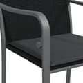 Miniatyrbillede 7 af 9: vidaXL havestole med hynder 6 stk. 56x59x84 cm polyrattan sort