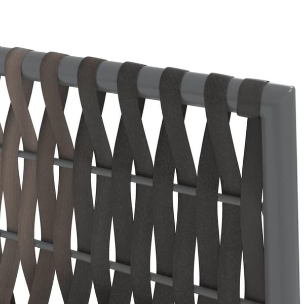 vidaXL havestole med hynder 6 stk. 54x61x83 cm polyrattan brun