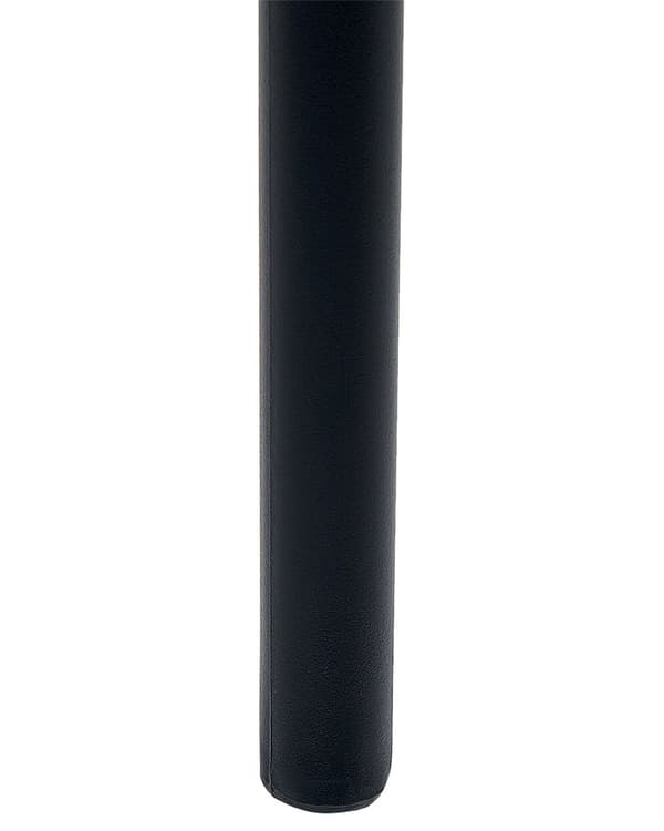 Set om 4 Matstolar Plast Svart Inomhus Utomhus Trädgård Stapelbara Minimalistisk Stil