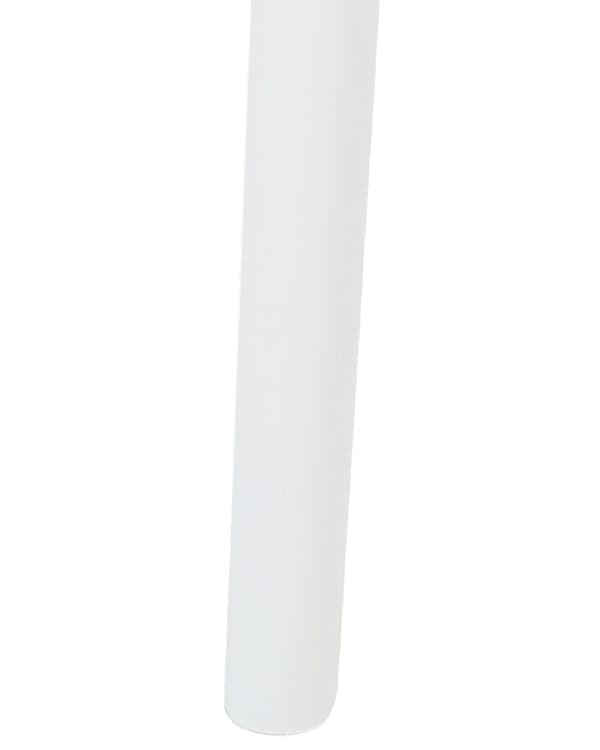 Set om 4 Matstolar Plast Vit Inomhus Utomhus Trädgård Stapelbara Minimalistisk Stil