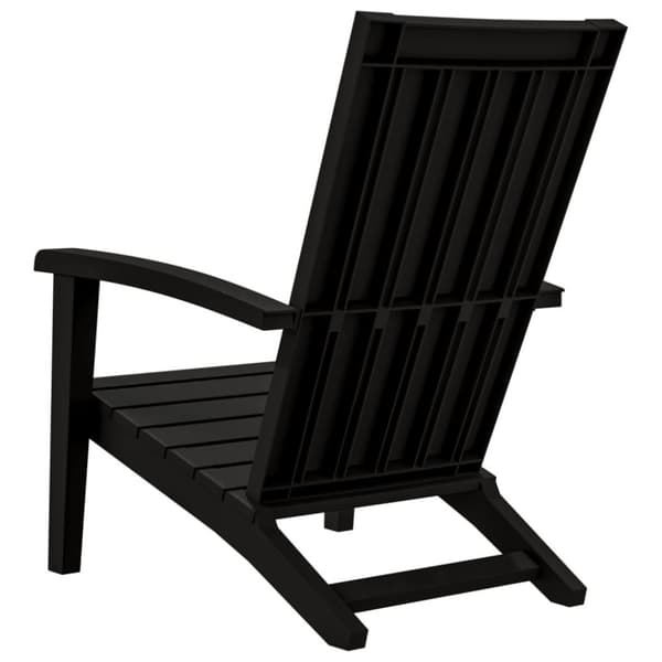 vidaXL Adirondack hagestoler 2 stk svart polypropylen