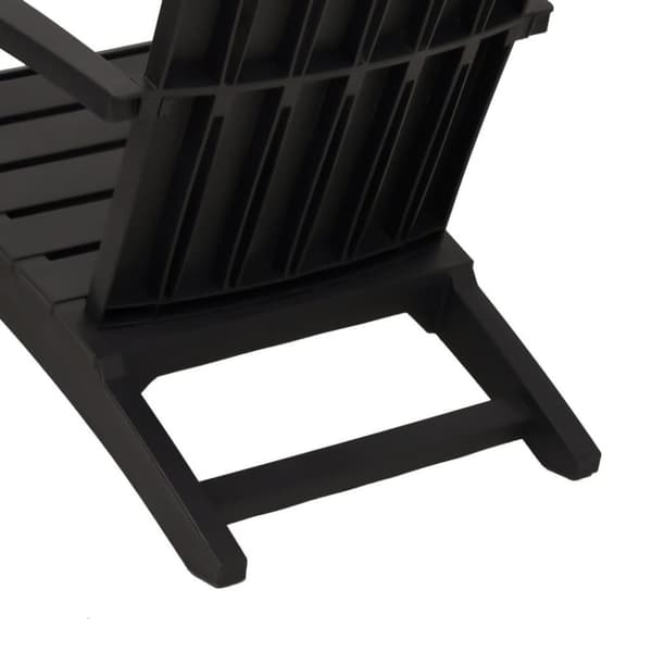 vidaXL Adirondack hagestoler 2 stk svart polypropylen