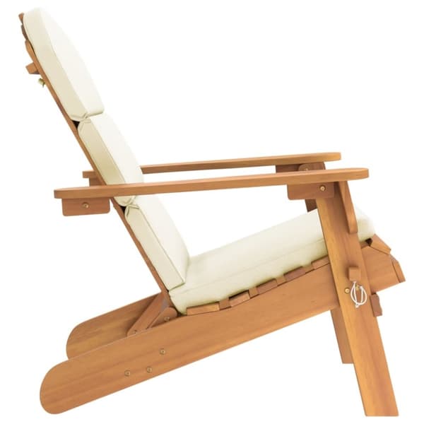 vidaXL Adirondack-havestol med hynder massivt akacietræ