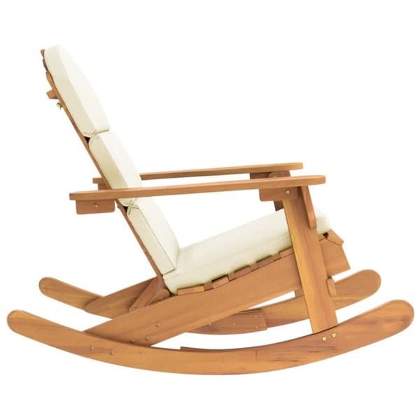 vidaXL Adirondack-gyngestol med hynder massivt akacietræ