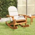 Miniatyrbillede 2 af 7: vidaXL Adirondack-gyngestol med hynder massivt akacietræ