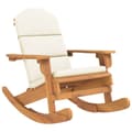 Miniatyrbillede 1 af 7: vidaXL Adirondack-gyngestol med hynder massivt akacietræ