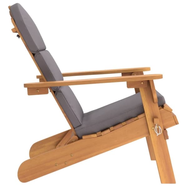 vidaXL Adirondack-havestol med hynder massivt akacietræ