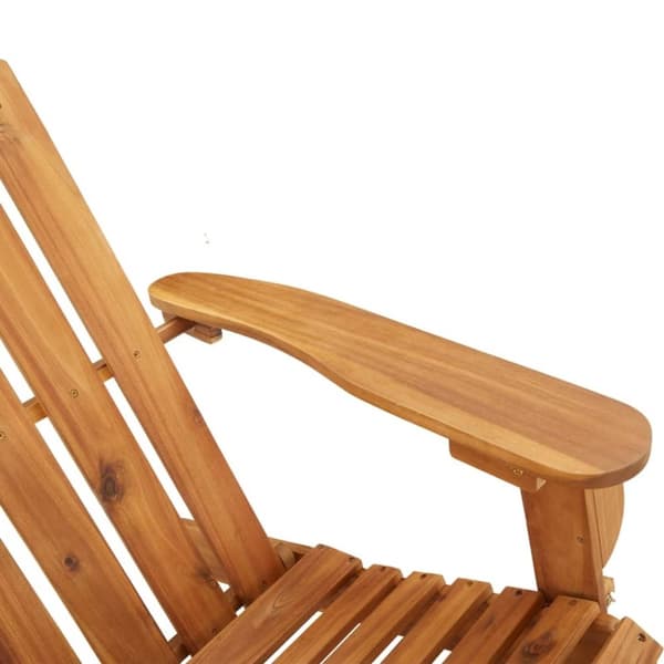 vidaXL Adirondack-havestol med hynder massivt akacietræ