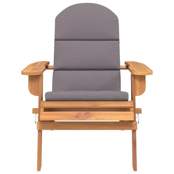 vidaXL Adirondack-havestol med hynder massivt akacietræ