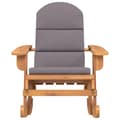 Miniatyrbillede 2 af 7: vidaXL Adirondack-gyngestol med hynder massivt akacietræ