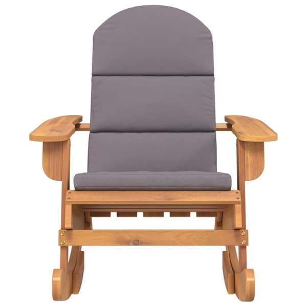 vidaXL Adirondack-gyngestol med hynder massivt akacietræ
