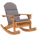 Miniatyrbillede 1 af 7: vidaXL Adirondack-gyngestol med hynder massivt akacietræ