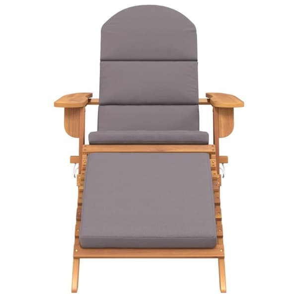 vidaXL Adirondack-havestol med fodstøtte massivt akacietræ