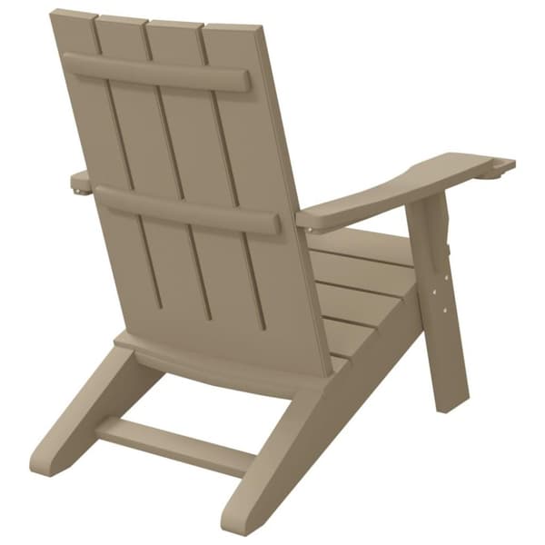 vidaXL Adirondack-havestol 75x88,5x89,5 cm polypropylen lysebrun