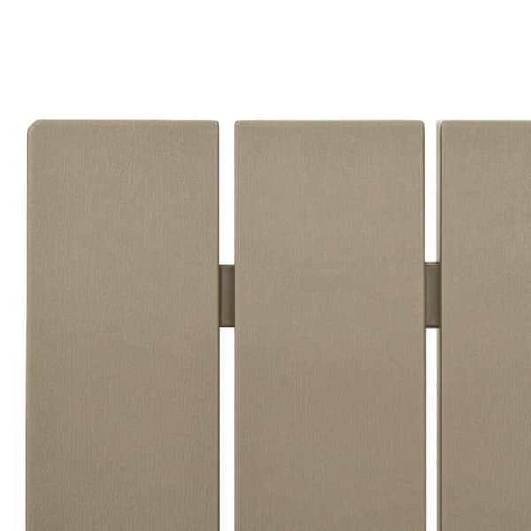 vidaXL Adirondack-havestol 75x88,5x89,5 cm polypropylen lysebrun