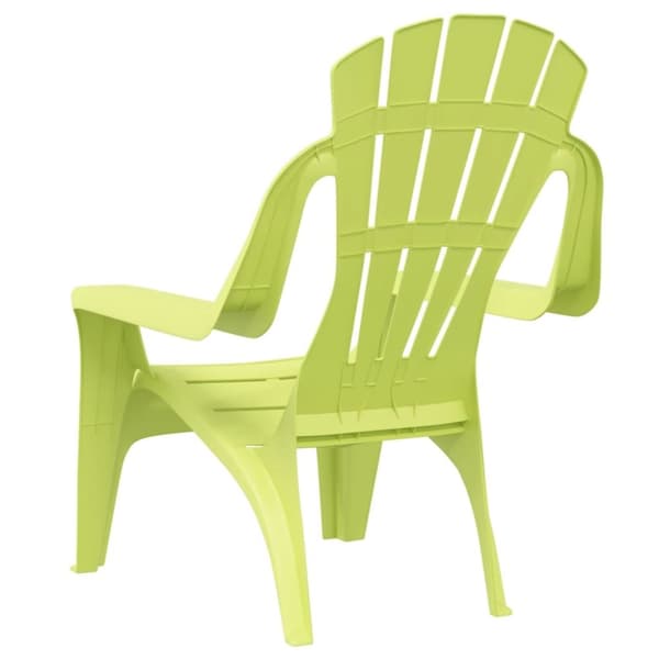 vidaXL Trädgårdsstolar 2 st för barn grön 37x34x44 cm PP träutseende