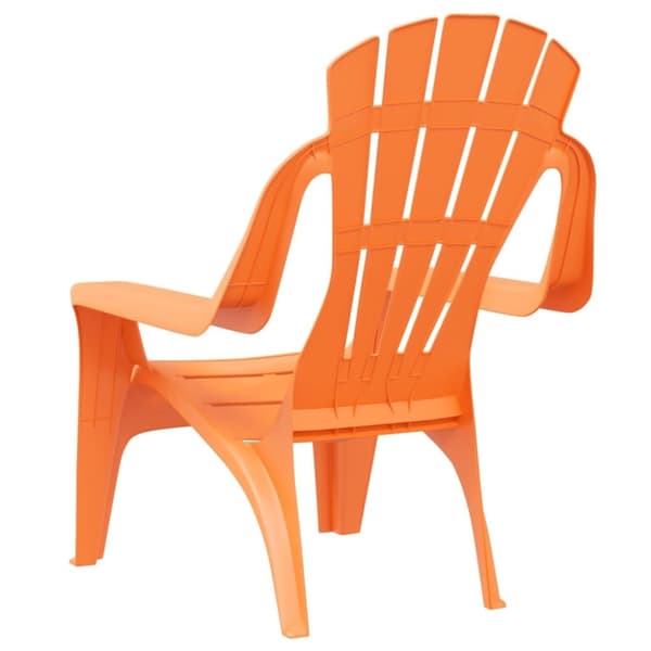 vidaXL Trädgårdsstolar 2 st för barn orange 37x34x44 cm PP träutseende