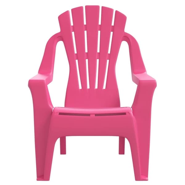 vidaXL Trädgårdsstolar 2 st för barn rosa 37x34x44 cm PP träutseende