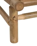 Miniatyrbillede 10 af 11: Sæt med 2 lænestole lyst træ bambus beige grå ryglæn hynder sæde uden armlæn moderne rustik til haven lejlighed