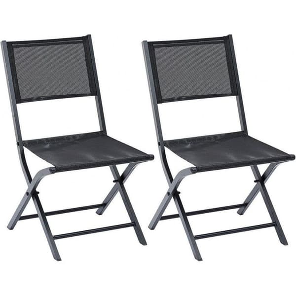 Set med 2 Modulo stolar med svart aluminiumram Wilsa Garden