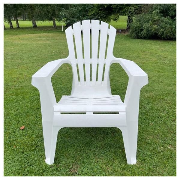 Adirondack-fåtölj i polypropylen Wilsa Garden - Vit - 2 Adirondack-fåtöljer