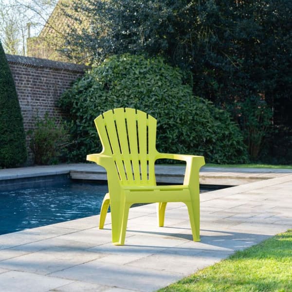 Adirondack-stol i polypropylen Wilsa Garden - Anis - 2 Adirondack-stolar