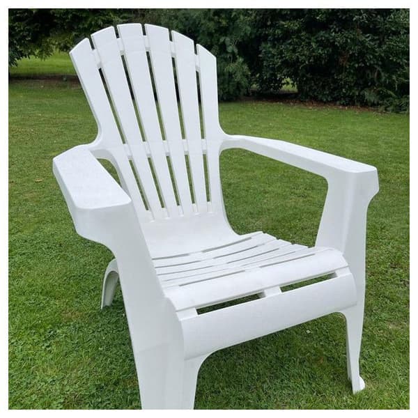 Adirondack-fåtöljer i polypropylen Wilsa Garden - Vit - 4 Adirondack-fåtöljer