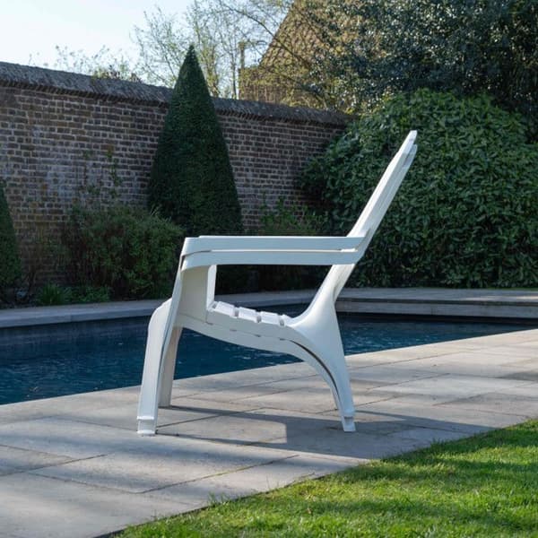 Fauteuil Adirondack i polypropenresin Wilsa Garden - Vit - 1 Fauteuil Adirondack