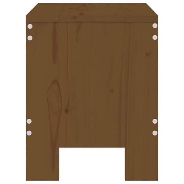 vidaXL haveskamler 2 stk. 40x36x45 cm massivt fyrretræ gyldenbrun