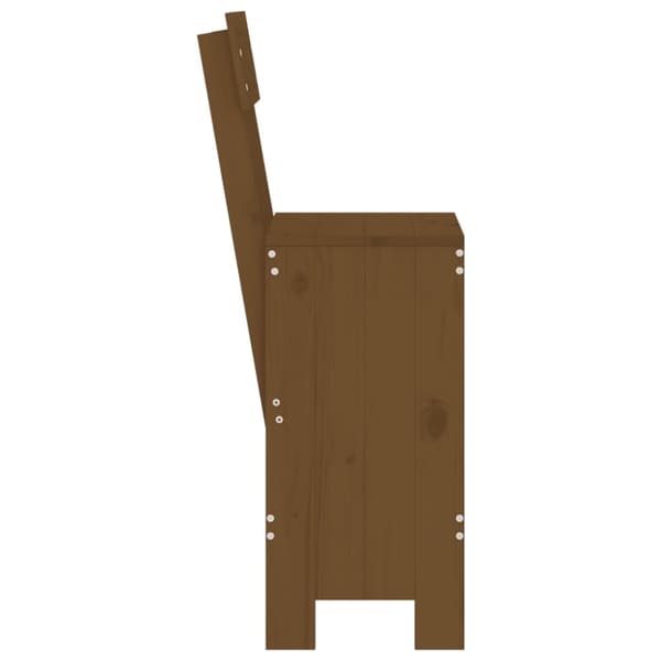 vidaXL Baarijakkarat 2 kpl hunajanruskea 40x48,5x115,5 cm täysi mänty
