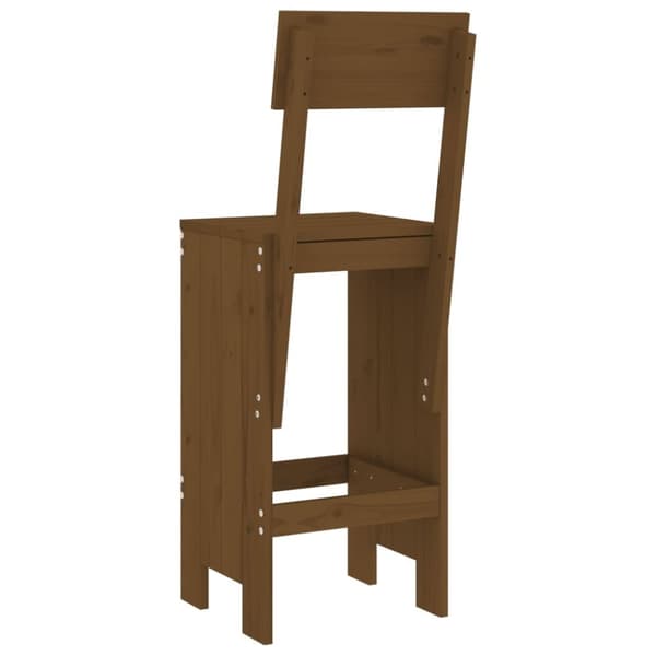 vidaXL Baarijakkarat 2 kpl hunajanruskea 40x48,5x115,5 cm täysi mänty