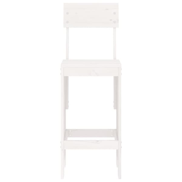 vidaXL Barkrakker 2 stk hvit 40x48,5x115,5 cm heltre furu