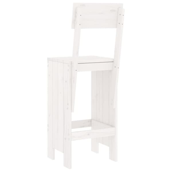 vidaXL Barkrakker 2 stk hvit 40x48,5x115,5 cm heltre furu
