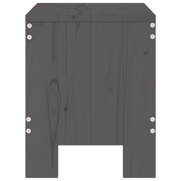 vidaXL haveskamler 2 stk. 40x36x45 cm massivt fyrretræ grå