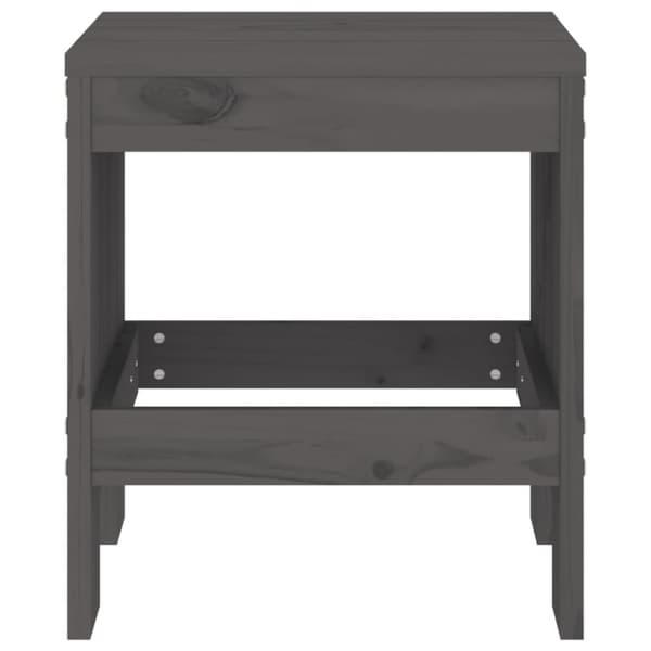 vidaXL Hagekrakker 2 stk grå 40x36x45 cm heltre furu