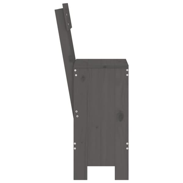 vidaXL Baarijakkarat 2 kpl harmaa 40x48,5x115,5 cm täysi mänty
