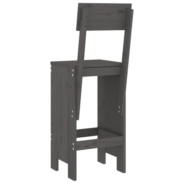 vidaXL Baarijakkarat 2 kpl harmaa 40x48,5x115,5 cm täysi mänty