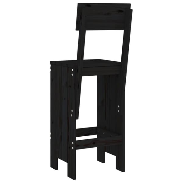 vidaXL Barkrakker 2 stk svart 40x48,5x115,5 cm heltre furu