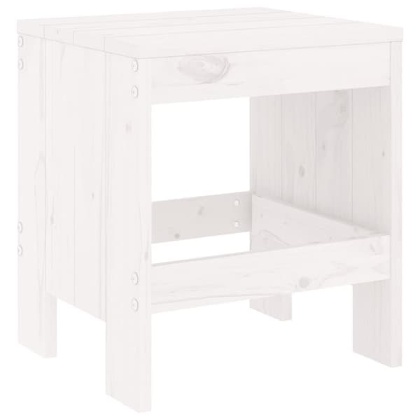 vidaXL haveskamler 2 stk. 40x36x45 cm massivt fyrretræ hvid