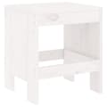 Miniatyrbillede 3 af 9: vidaXL haveskamler 2 stk. 40x36x45 cm massivt fyrretræ hvid